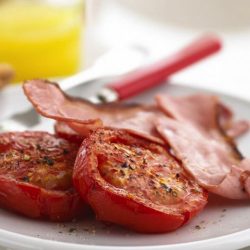 Spiced Tomatoes with Bacon