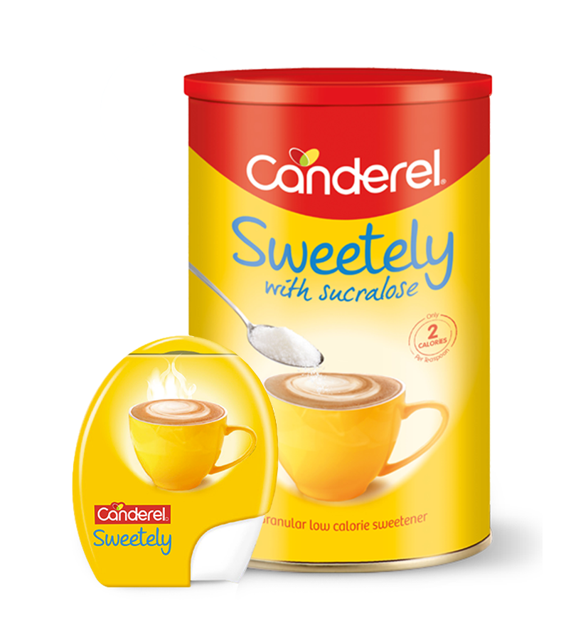 Canderel Sweetely and tablets packshots